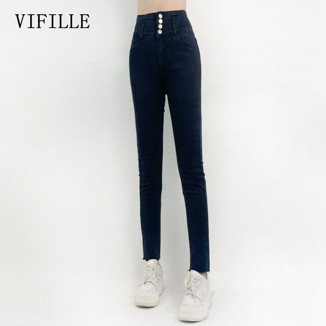 Ruifeier's new autumn and winter high elastic slim tight versatile slim jeans and trousers V2X35100771
