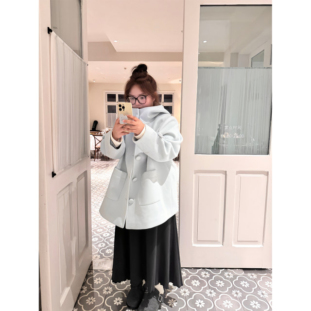 Laozhang and Fat Pongkiki wild fishtail skirt large size half body long skirt winter warm versatile thin skirt
