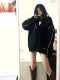 Sweater jacket for women in spring, autumn and winter new lazy style large size fat MM outer wear design V-neck knitted cardigan top