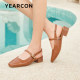 Yierkang French Toe Sandals for Women 2025 New Summer Thick Heel Mary Jane Shoes Retro Hollow High Heel Sandals