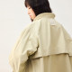 Feiyu 2025 spring new jacket simple casual style stand collar women's first-hand trench coat