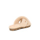 UGG Spring Women's Fashion Comfortable Solid Color Lightweight Cross with Thick Sole Exposed Toe Casual Fur Slippers 1107955