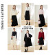 Yishabu Feilinxi Retro Knitted Skirt Women's New Autumn and Winter Black Waist Ribbed Pleated Skirt