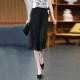 White ice silk wide-leg pants for women in seven-quarter summer 2025 thin loose chiffon skirt pants swing pants high waist droop casual pants