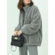 COCOBELLA fashionable stand collar grain velvet casual short coat warm plush jacket SC33