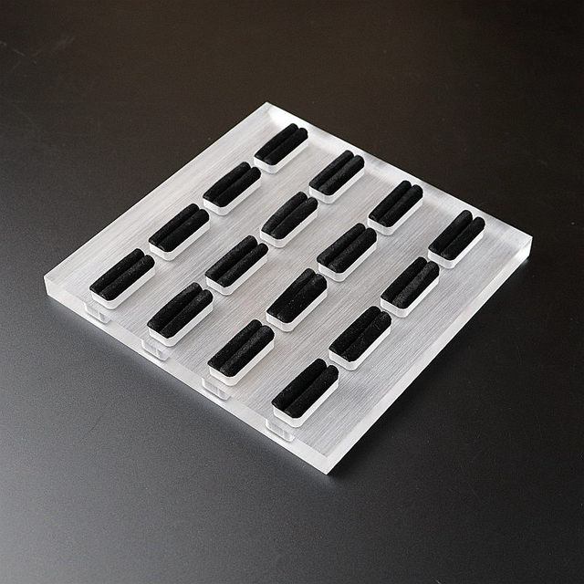 Acrylic ring display stand jewelry ring props jewelry earrings ring storage display rack display plate