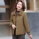 8737 Mom's small lapel plus velvet small cotton-padded coat for autumn and winter, temperament, lightweight and thickened quilted jacket, middle-aged women's cotton-padded jacket
