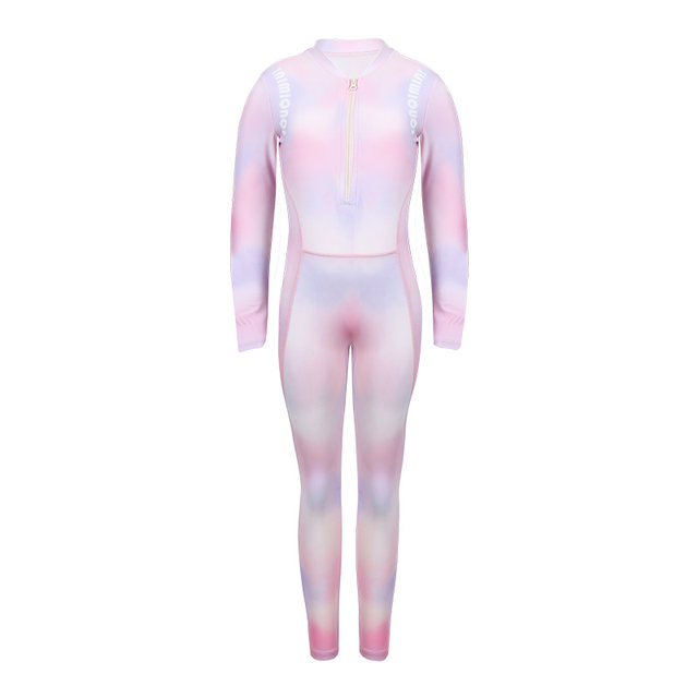 
Sanqi new girls swimsuit casual sports long sleeve trousers sun protection children one-piece surfing large size swimming suit