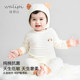 Baby onesies, spring and autumn baby crawlers for men and women, cute autumn and winter clothes, long-sleeved boneless pullover pajamas