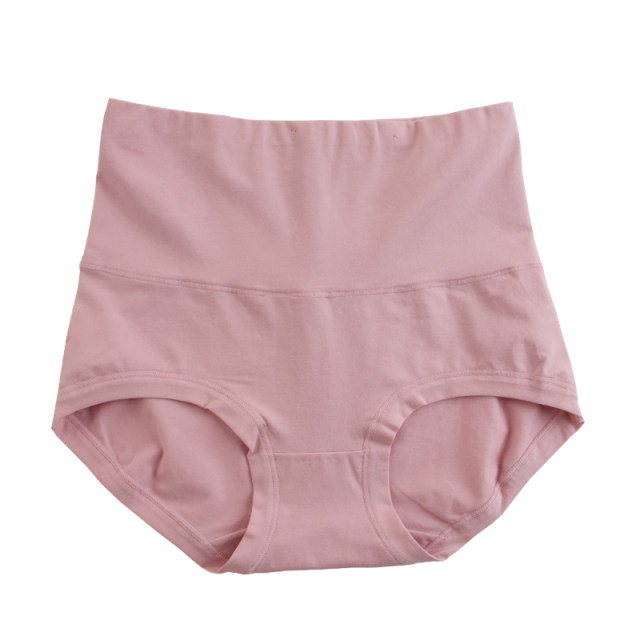 Caitian Xinjiang cotton belly pants high waist autumn and winter pure cotton women's genuine large size elastic solid color boxer underwear