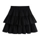 Age-reducing ruffled skirt for women in summer, versatile large size high waist A-line slim small cake skirt
