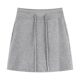 Gray sweat skirt casual skirt women's summer high waist small big size cover hips and make them look slim and A-line hip-pack short skirt