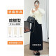 tall straight suit skirt for women in spring and summer large size extended version high waist slimming hips A-line long skirt
