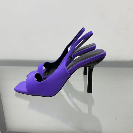 Niche high-heeled black French open-toe sandals fairy shoes 2025 new summer temperament with skirt Roman shoes