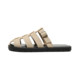 Roman woven half-slippers for women flat sole wear summer hollowed-out pig cage shoes lazy sandals large size 4143