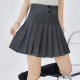 ONE MORE elastic waist pleated skirt for women 2025 autumn anti-exposure elastic high waist slimming skirt A-line skirt