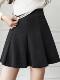 Micro-bulging letters high-waisted flared skirt A-line skirt autumn and winter 2024 new slim versatile umbrella skirt pleated skirt
