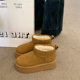 
Thick-soled gray snow boots for women 2025 new autumn and winter plus velvet thickened fur integrated short boots warm cotton shoes