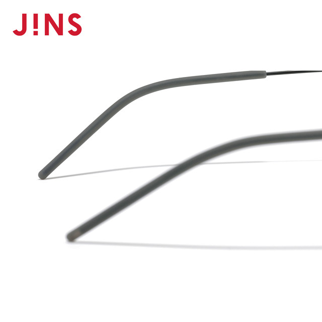 
JINS eye posture with lenses, titanium frame, lightweight elliptical frame, myopia glasses, men and women can add lenses UTN25S078