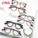 Jins eyes contain lens retro round frame Eyes, high -visual mirrors can be equipped with blue light lens LRF24S018