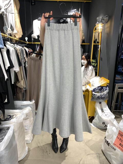 South Korea Dongdaemun 2024 Autumn New Fashion Temperature Splitting Strip Loose Loose Tie Croana Tail Skirt High -waist Halway Skirt Female
