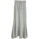 South Korea Dongdaemun 2024 Autumn New Fashion Temperature Splitting Strip Loose Loose Tie Croana Tail Skirt High -waist Halway Skirt Female