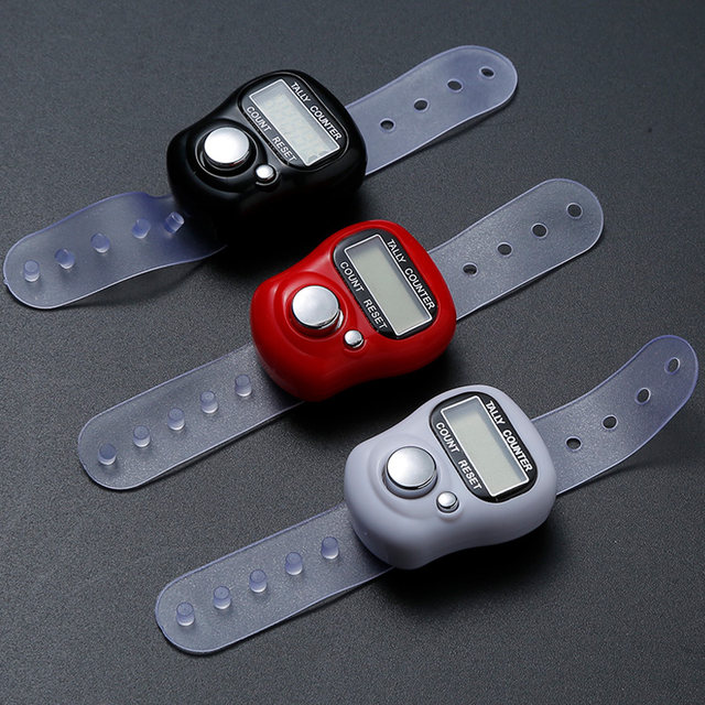 Counter hand press electronic digital display point counter finger counter ring ring counting guest device people flow counting artifact