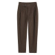 Large size woolen suit pants for women in autumn and winter plus velvet thickened harem pants straight slimming nine-point high waist drooping cigarette pants