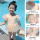 Children's swimsuit 2021 new style girls baby hot spring fashionable swimsuit cute princess little girl one-piece swimsuit