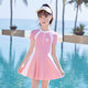 Children's swimsuits, girls, sun protection, one-piece 2025 new swimsuits, medium-sized, big children, summer baby princess swimsuits

