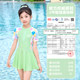 Children's swimsuits and girls one-piece 2025 new style Zhongda Children's professional swimming training seaside sun protection hot spring equipment