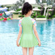 Children's swimsuits and girls one-piece 2025 new style Zhongda Children's professional swimming training seaside sun protection hot spring equipment