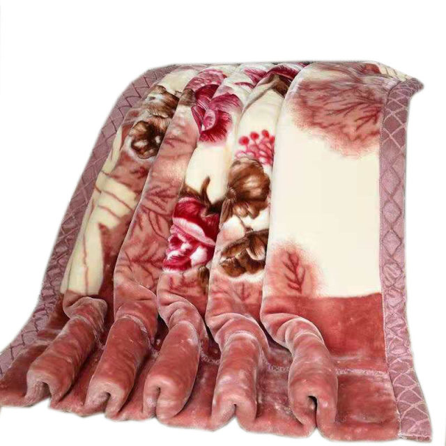 Blanket 2025 new thickened winter double-layer Raschel blanket quilt student dormitory single wedding velvet blanket