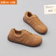 Increase the size of women's shoes 41-43 foot wide fat 2024 autumn flat comfort single shoes fashion casual wild shoes
