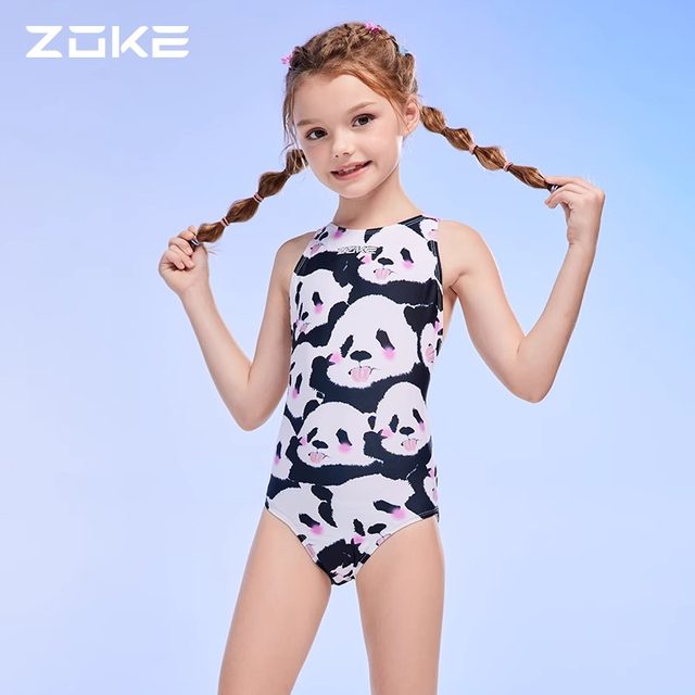 Zhouke children's swimsuit girls professional training racing competition one-piece triangle swimsuit girls teenagers and older children
