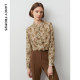 Design Sensory Lotus Leaves Edge Female 2024 Autumn New Sleeve French Female Shirt
