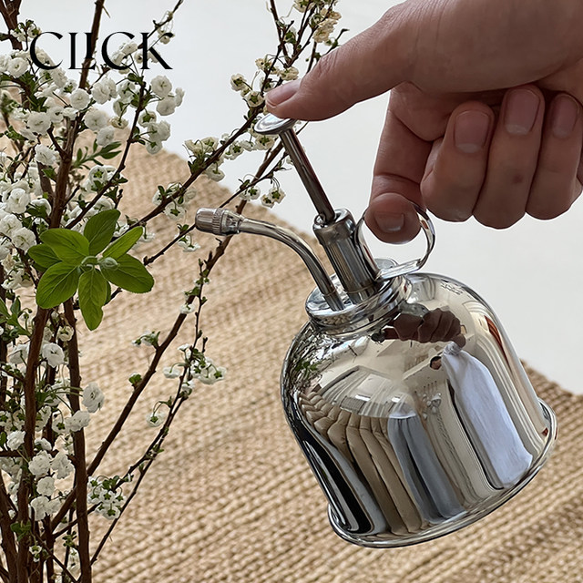 click British nostalgic classic brass spray watering kettle 300ml mini sprinkler kettle light luxury gardening home furnishing
