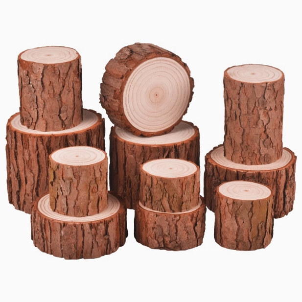 Handmade DIY gardening small wooden pile blind box base ornament log stump trunk photography props fireplace decoration
