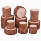 Handmade DIY gardening small wooden pile blind box base ornament log stump trunk photography props fireplace decoration
