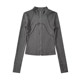 Windmill and Spear American hot girl German velvet stand collar long sleeve zipper cardigan jacket women's spring yoga sports top