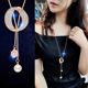 Autumn and winter sweater chain long pearl necklace 2025 new hot style atmospheric high-end luxury niche accessories
