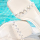 Belle women's shoes transparent French high heels 2025 summer new style wear one-strip slippers D8E1DBT5