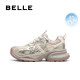 Belle thick-soled dad shoes for women Ouruofeng new product breathable mesh sports shoes height-enhancing casual shoes B2535AM5
