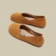 Single shoes for women 2025 spring and autumn new flat sole versatile one-foot lazy half slippers two-wear grandma shoes bean shoes