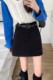 Large -size woolen A -shaped skirt Women's autumn and winter new high -waisted one -step hip skirt to prevent light and cover meat versatile skirt