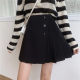 Large size irregular design pleated skirt for women, slim A-line skirt, autumn and winter hip-covering skirt, high waist versatile short skirt