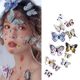 Photography Art Creative Makeup Blue Butterfly Facial Accessories Face Stickers Selfie Photo Props Stage Makeup Stickers