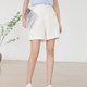 Zhuang Zini white suit shorts for women 2025 new summer black five-point casual pants thin high waist Q516