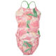 HOOG Korean fashion peach triangle one-piece swimsuit professional training fashion slimming belly-covering swimsuit