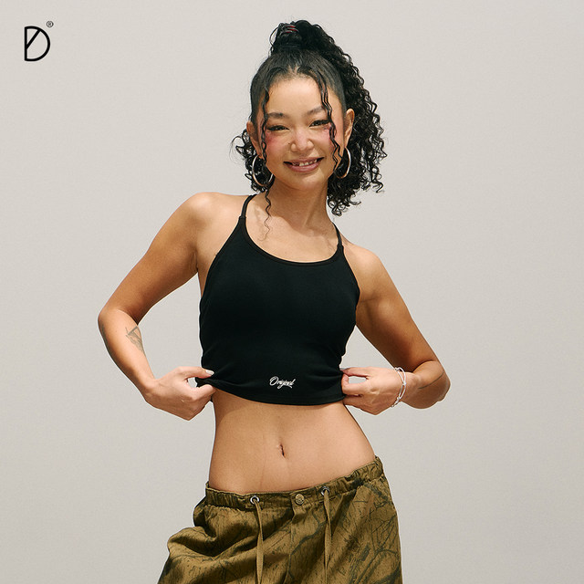 
SMILE DDD Cross Beautiful Back Sports Vest Breathable Honeycomb Chest Pad Buckle Inner Fitness Hot Girl Jazz Strap